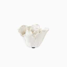 Salema 11cm Ceramic Flower Ornament - Off White - thumbnail 4