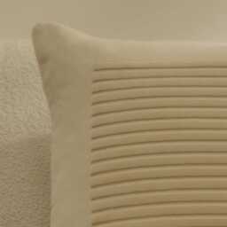 Hayes 45 x 45cm Velvet Cushion Cover - Clay Stripe - thumbnail 2