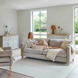 Atcham Clay/Natural Pebble Wool with Cotton Rug - 120 x 170cm - thumbnail 6