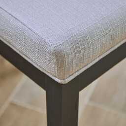 Nolan Fawn Linen Dining Chairs - Set of 2 - Black Oak Legs - thumbnail 4