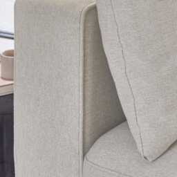 Emily 3 Seater Sofa - Sand with Pale Oak Legs - thumbnail 3