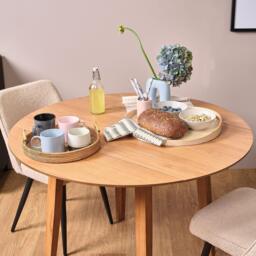 Charlie Classic Oak Dining Table - Drop Leaf - thumbnail 5