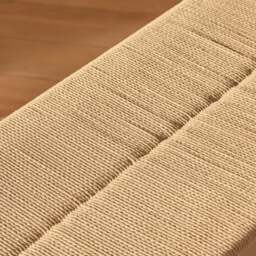 Tilly 150cm Wooden Woven Bench - Whitewash Oak - thumbnail 2