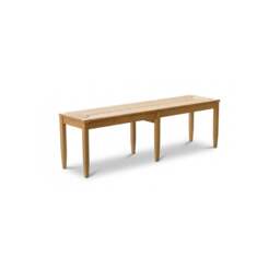 Tilly 150cm Wooden Woven Bench - Whitewash Oak - thumbnail 6