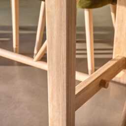 Carter Wooden Dining Table - Whitewash Oak - thumbnail 6