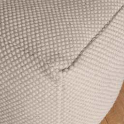 Atcham Wool & Cotton Ottoman Stool - Clay/Natural - thumbnail 6