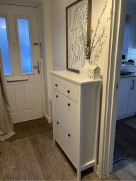 Sandhurst Shoe Cabinet - 3 Door - Grey - thumbnail 4