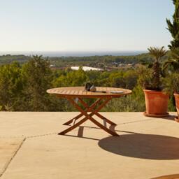 Ashby 8 Seater Wooden Round Garden Dining Set - 160cm - thumbnail 2