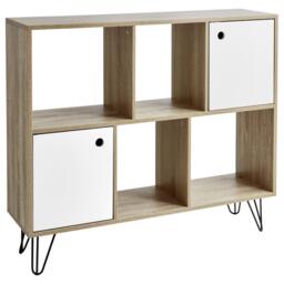 Anderson Cube Storage Unit - Oak Effect with White Cupboards - thumbnail 6