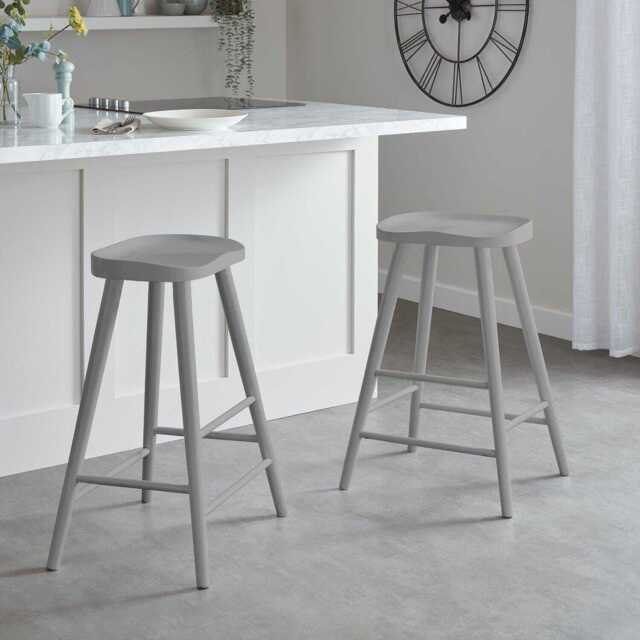 Silvester Bar Stool - Grey - image 1