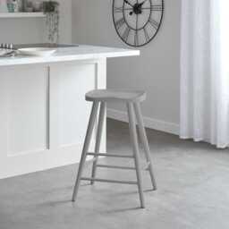 Silvester Bar Stool - Grey - thumbnail 4