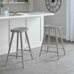 Silvester Bar Stool - Grey - thumbnail 1