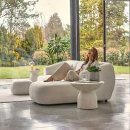 Zaliki Pearl Terrazzo Concrete Coffee Table - thumbnail 3
