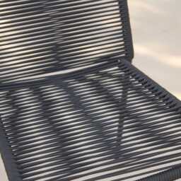 Ryder Black Rope Garden Chairs - Set of 2 - thumbnail 3