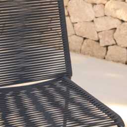Ryder Black Rope Garden Chairs - Set of 2 - thumbnail 6