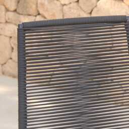 Ryder Black Rope Garden Chairs - Set of 2 - thumbnail 2