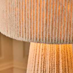 Lohi 52cm Table Lamp - Natural Chenille - thumbnail 5