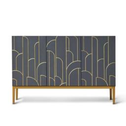 Gatsby 3 Door Sideboard - Smoke Grey - thumbnail 4