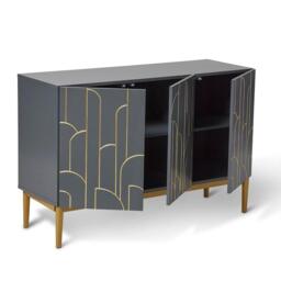Gatsby 3 Door Sideboard - Smoke Grey - thumbnail 6