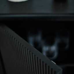 Raleigh 3 Door Large Sideboard - Black - thumbnail 6