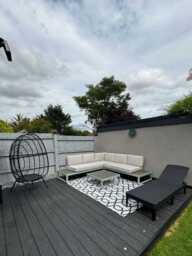 Hemsby 160 x 230cm Outdoor Rug - Black & White - thumbnail 3
