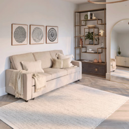 Hugo 3 Seater Sofa Bed - Warm Taupe
