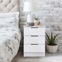 Essie 4 Piece Bedroom Set - 2 Over 5 Chest of Drawers - Pure White - thumbnail 4