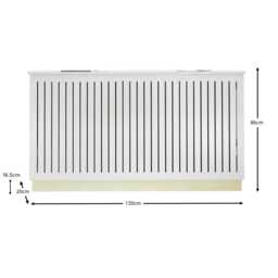 Iliana Large Radiator Cover - Snow White - thumbnail 4