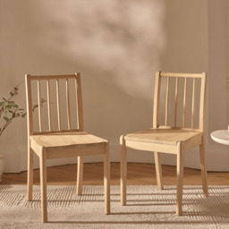 Noah Whitewash Oak Extending Dining Table Set - 4 Seater - Tilly Wooden Bench & Tilly Whitewash Oak Dining Chairs - thumbnail 3
