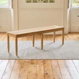 Noah Whitewash Oak Extending Dining Table Set - 4 Seater - Tilly Wooden Bench & Tilly Whitewash Oak Dining Chairs - thumbnail 4