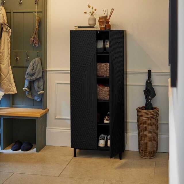 Jack Shoe Cabinet - Geometric - Black - image 1