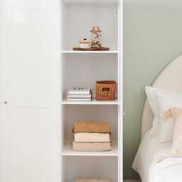 Stevie 3 Door Wardrobe -  White - thumbnail 5