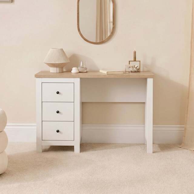 Bampton White Dressing Table with Drawers - image 1