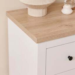Bampton White Dressing Table with Drawers - thumbnail 4