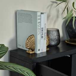 Astrid 2 Door Small Sideboard - Black Oak - thumbnail 5