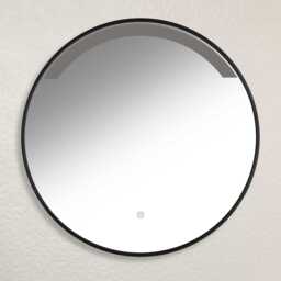Kimbridge Black Bathroom Mirror - with LED Lights - thumbnail 1