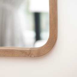 Lyndon 60x40cm Wooden Mirror - Natural - thumbnail 4