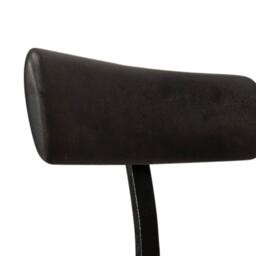 Aiden Black Mango Wood Bar Stools - Set of 2  - Black Iron Legs - thumbnail 5