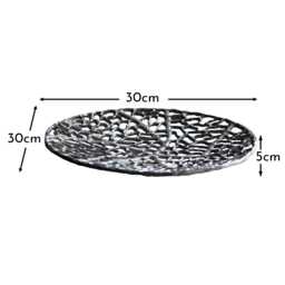 Holton 30cm Decorative Bowl - Black Metal - thumbnail 5