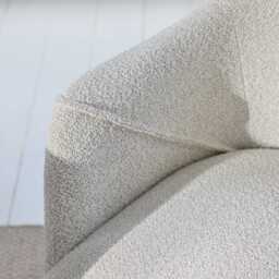 Freya Oat Boucle Armchair - Set of 2 - Whitewash Oak Legs - thumbnail 5