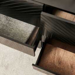 Jack 6 Drawers Chest of Drawers - Black - thumbnail 4
