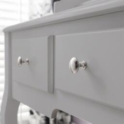 Capri Grey Dressing Table with Mirror & Stool - thumbnail 2