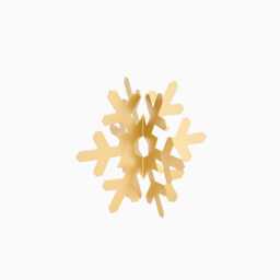 Falun 15cm Metal Snowflake Ornament - Gold - thumbnail 6