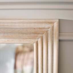 Orkney 100x70cm Wooden Mirror - Whitewash - thumbnail 5