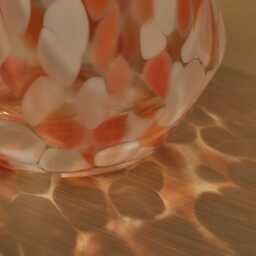 Lazio 17cm Glass Vase - Paprika Confetti - thumbnail 5