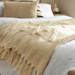 Cavill Fabric Double Bed - Soft Beige - thumbnail 4