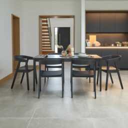 Paul Black Oak Extending Dining Table - Large - thumbnail 3