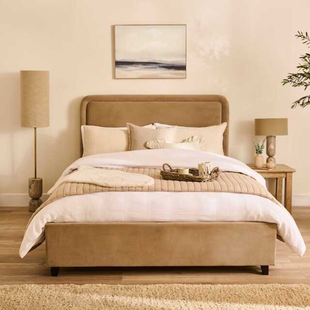 Robyn King Ottoman Bed - Driftwood - image 1