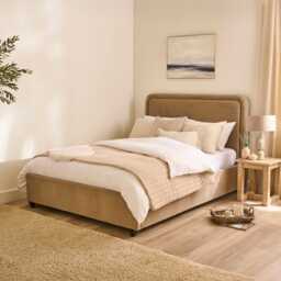 Robyn King Ottoman Bed - Driftwood