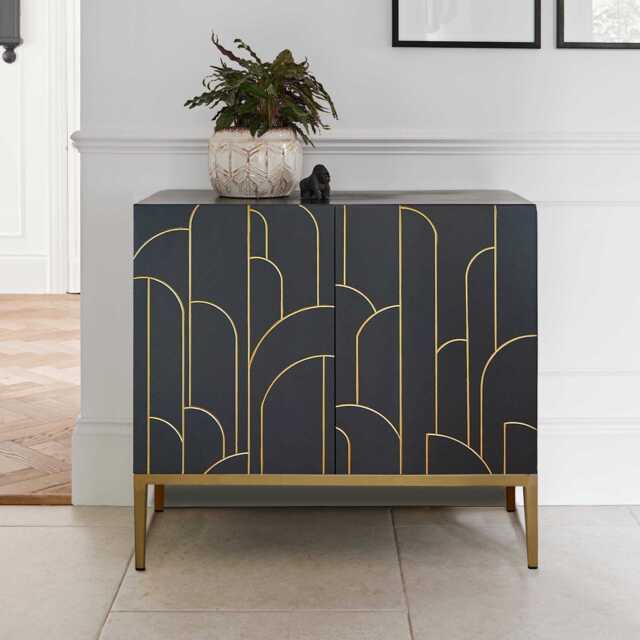 Gatsby 2 Door Small Sideboard - Smoke Grey - image 1